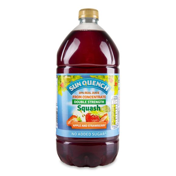 Sun Quench Double Strength Apple & Strawberry Squash 1.5l